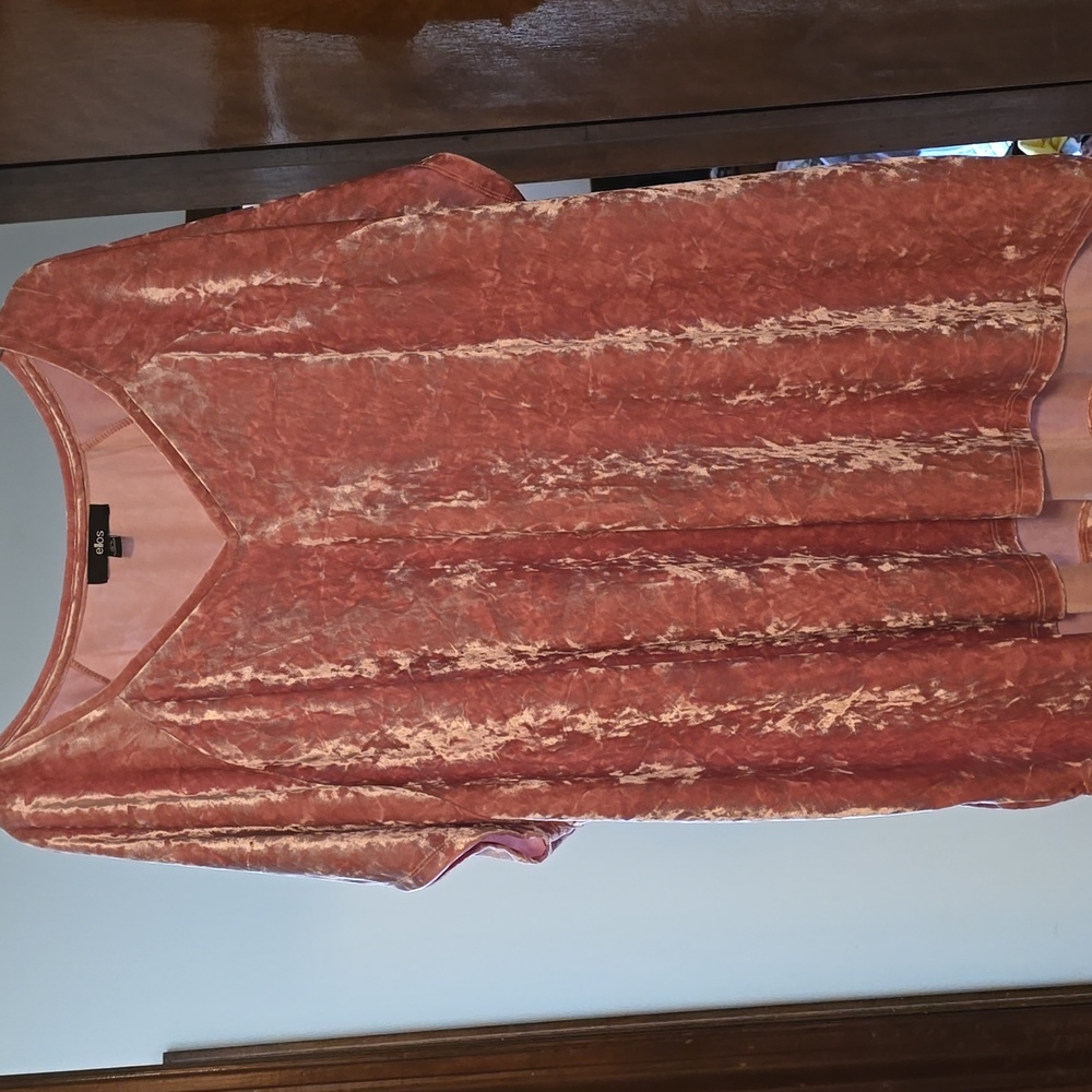 Ellos Blush Velvet Top